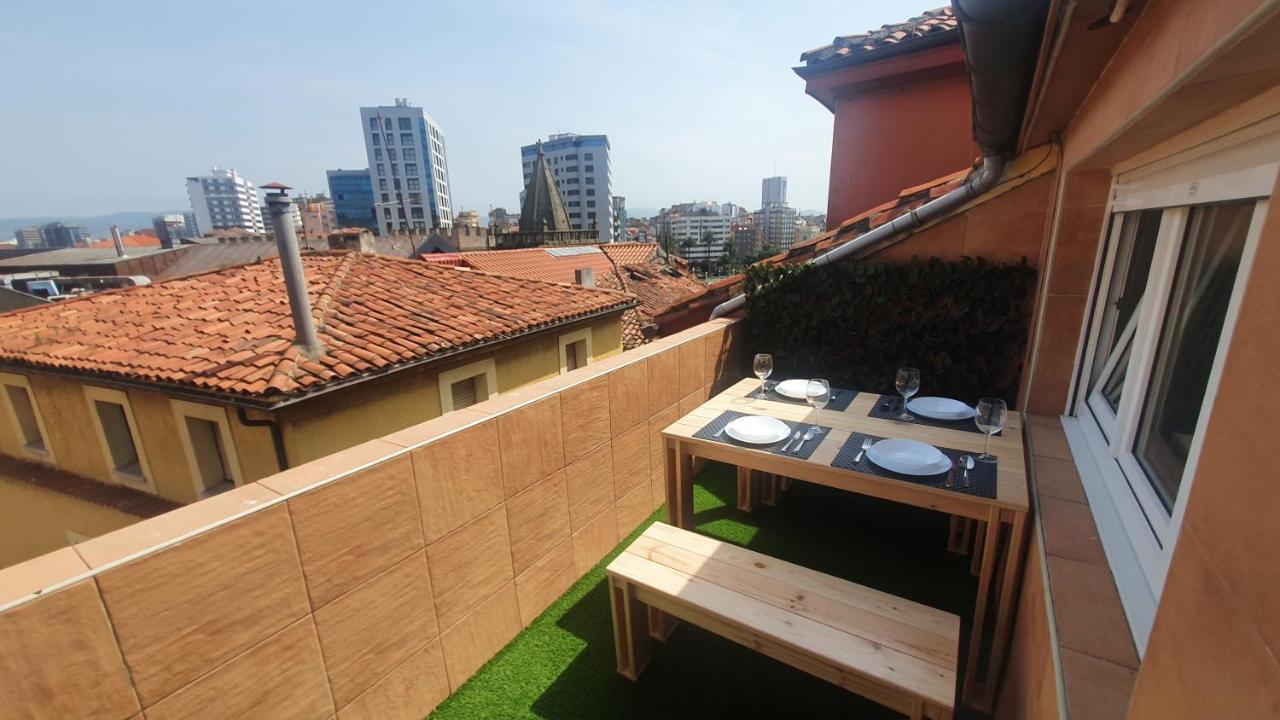 Las Terrazas De Gueeli 6 Pax Wifi - Garaje - Vistas - Vut-3391-As Gijón Zewnętrze zdjęcie